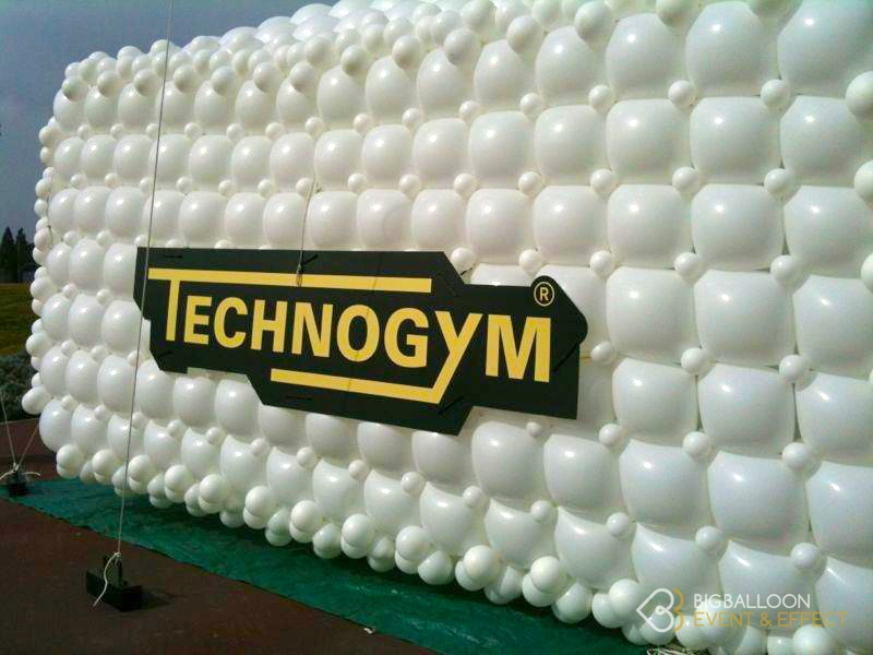 Scatola di palloncini Tecnogym - struttura 3D - BigBalloonGroup